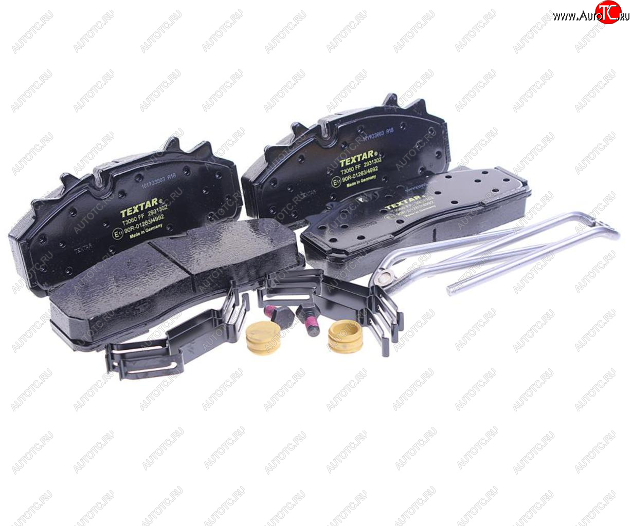 9 899 р. Колодки тормозные SAF дисковые (211x93x30) (4шт.) TEXTAR TEXTAR 2931302 TEXTAR 2931302  с доставкой в г. Керчь