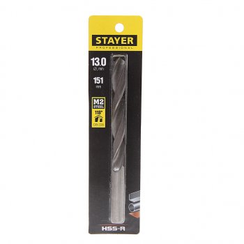 519 р. Сверло по металлу 13.0х151мм HSS STAYER STAYER 29602-13  с доставкой в г. Керчь. Увеличить фотографию 1