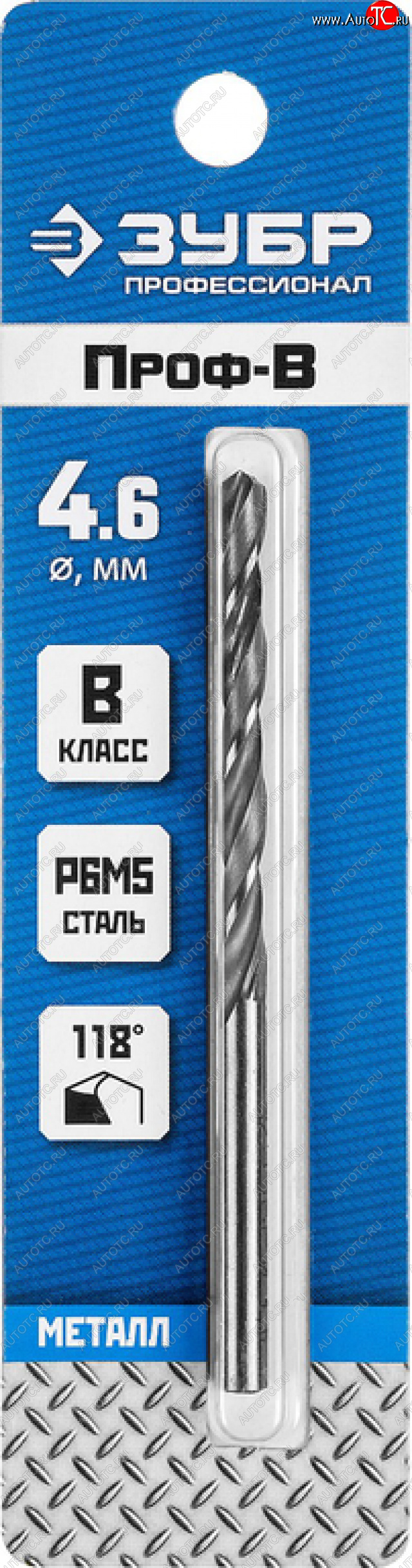 87 р. Сверло по металлу 4.6х80мм HSS ЗУБР ЗУБР 29621-4.6  с доставкой в г. Керчь
