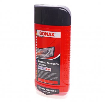 979 р. Полироль кузова красная 500мл SONAX SONAX 296400  с доставкой в г. Керчь. Увеличить фотографию 1