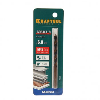 289 р. Сверло по металлу 6.0х93мм HSS Cobalt KRAFTOOL KRAFTOOL 29656-6  с доставкой в г. Керчь. Увеличить фотографию 1