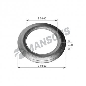 184 р. Кольцо BPW (ECO) ступицы упорное (53х98х10) (6-9т) MANSONS MANSONS 300.005  с доставкой в г. Керчь. Увеличить фотографию 1
