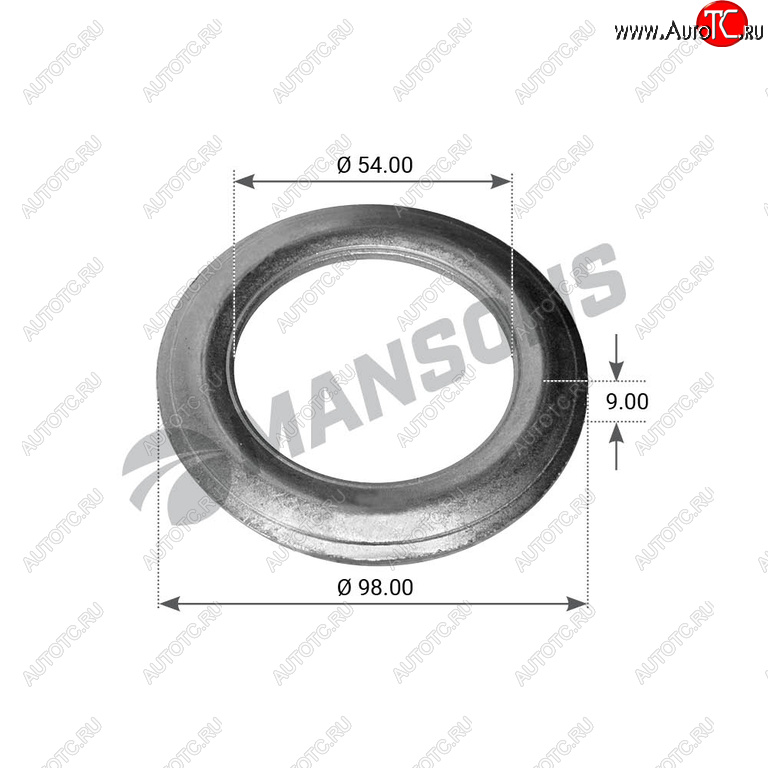 184 р. Кольцо BPW (ECO) ступицы упорное (53х98х10) (6-9т) MANSONS MANSONS 300.005  с доставкой в г. Керчь