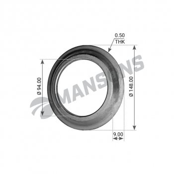80 р. Кольцо BPW (ECO,ECO Plus) маслоотражающее ступицы (10-12т,8-9т) MANSONS MANSONS 300.012  с доставкой в г. Керчь. Увеличить фотографию 1