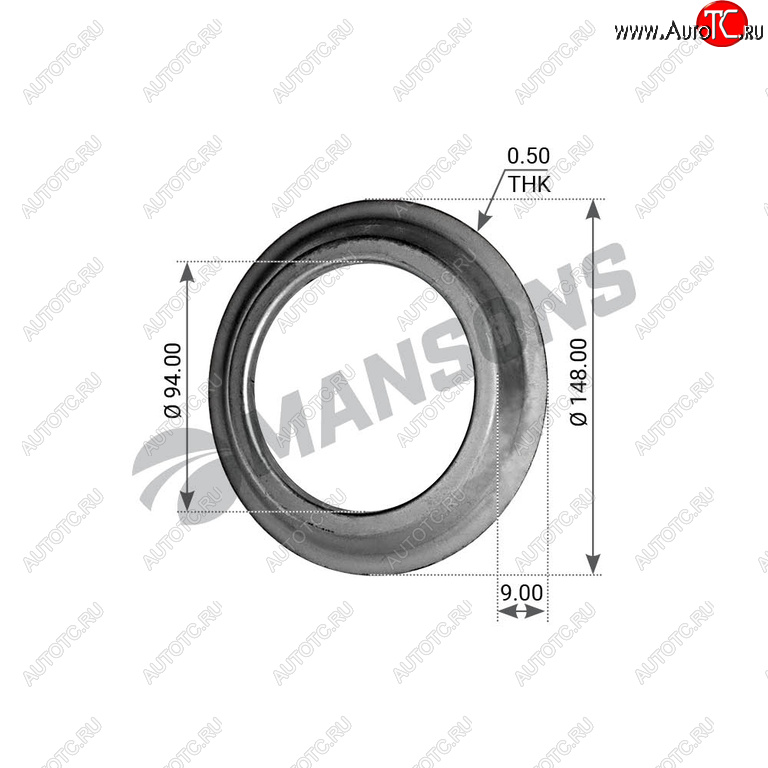80 р. Кольцо BPW (ECO,ECO Plus) маслоотражающее ступицы (10-12т,8-9т) MANSONS MANSONS 300.012  с доставкой в г. Керчь