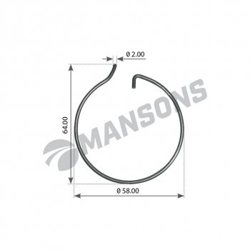 27 р. Кольцо стопорное BPW ступицы (54x2) MANSONS MANSONS 300.170  с доставкой в г. Керчь. Увеличить фотографию 1