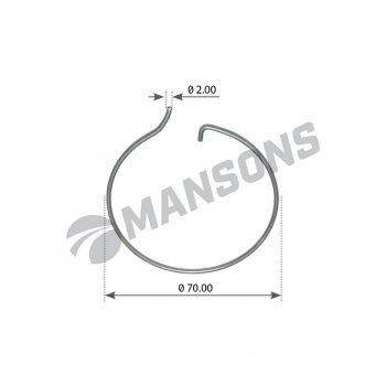 36 р. Кольцо стопорное BPW крышки ступицы MANSONS MANSONS 300.360  с доставкой в г. Керчь. Увеличить фотографию 1
