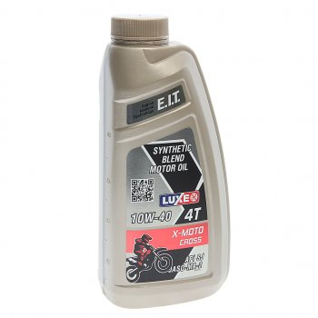 479 р. Масло моторное для 4-х тактных двигателей X-MOTO CROSS SJ 4T 10W40 псинт.1л LUXE LUXE 30421  с доставкой в г. Керчь. Увеличить фотографию 1