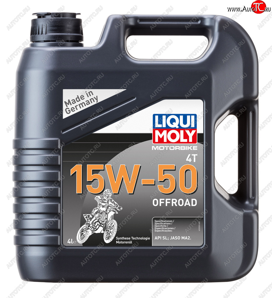 5 999 р. Масло моторное для 4-х тактных двигателей MOTORBIKE 4T OFFROAD 15W50 синт.4л LIQUI MOLY LIQUI MOLY 3058  с доставкой в г. Керчь