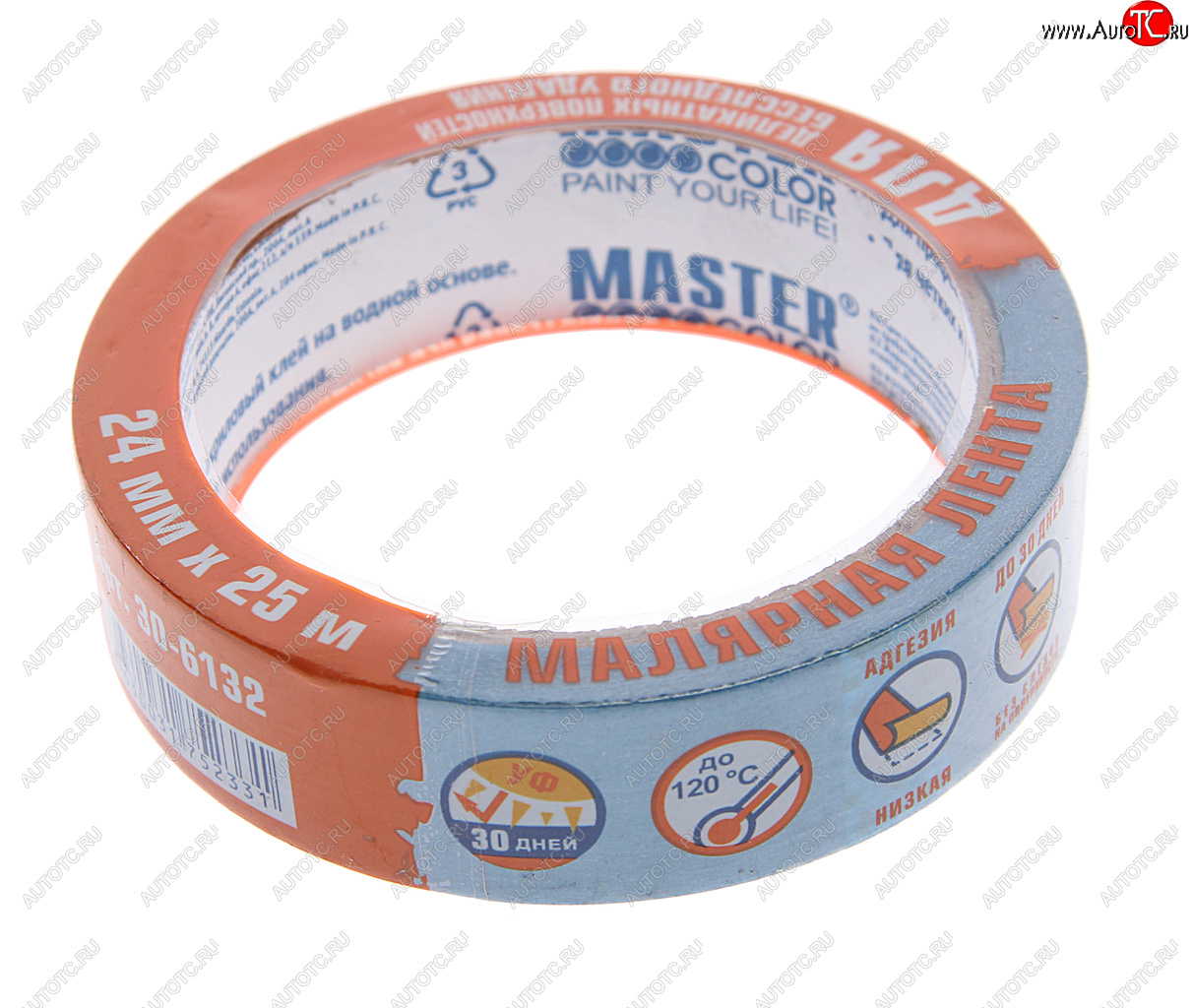 278 р. Скотч малярный 24ммх25м для деликатных поверхностей MASTER COLOR MASTER COLOR 30-6132  с доставкой в г. Керчь
