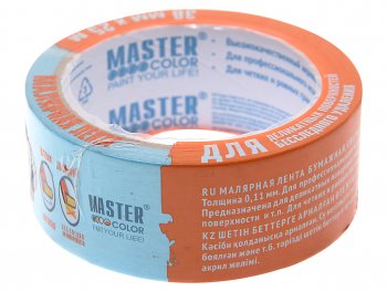 339 р. Скотч малярный 38ммх25м для деликатных поверхностей MASTER COLOR MASTER COLOR 30-6133 MASTER COLOR 30-6133  с доставкой в г. Керчь. Увеличить фотографию 1