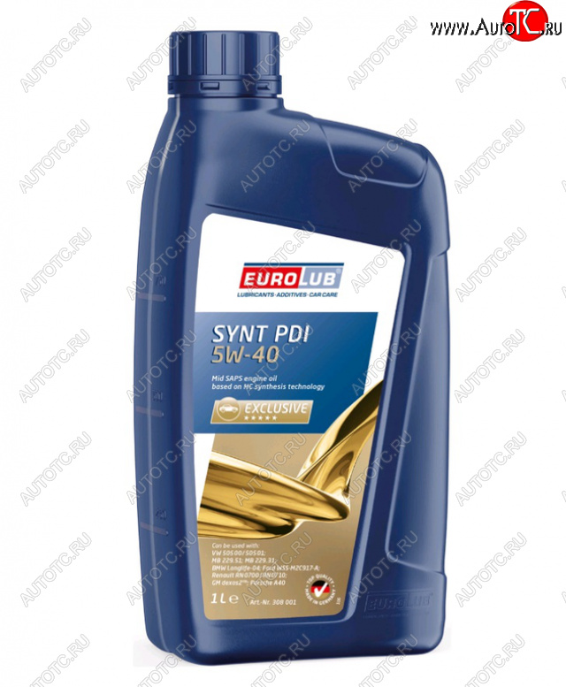 1 539 р. Масло моторное SYNT PDI SNCF 5W40 синт.1л EUROLUB EUROLUB 308001  с доставкой в г. Керчь