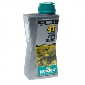 1 579 р. Масло моторное для 4-х тактных двигателей ATV QUAD 4T 10W40 синт.1л MOTOREX MOTOREX 308237 MOTOREX 308237  с доставкой в г. Керчь. Увеличить фотографию 1