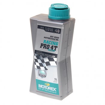 2 499 р. Масло моторное для 4-х тактных двигателей RACING PRO 4T 10W40 синт.1л MOTOREX MOTOREX 308257  с доставкой в г. Керчь. Увеличить фотографию 1