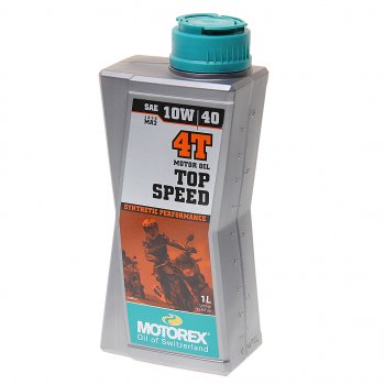 2 189 р. Масло моторное для 4-х тактных двигателей TOP SPEED 4T 10W40 синт.1л MOTOREX MOTOREX 308271  с доставкой в г. Керчь. Увеличить фотографию 1