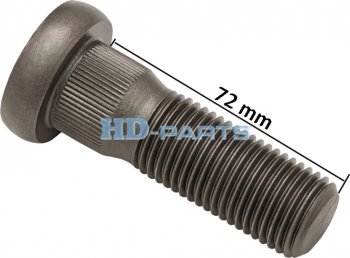 599 р. Шпилька колеса SCANIA 4,P,R,T series (78 резьба L=72мм) HD-PARTS HD-PARTS 309220  с доставкой в г. Керчь. Увеличить фотографию 2