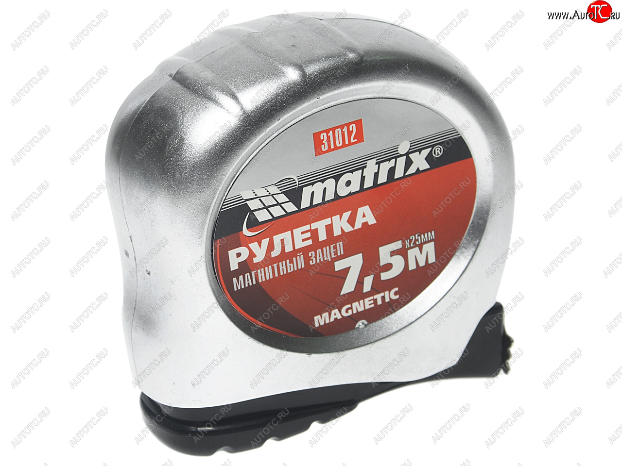 359 р. Рулетка 7.5м 25мм металлический корпус, магнитный зацеп MATRIX MATRIX 31012  с доставкой в г. Керчь