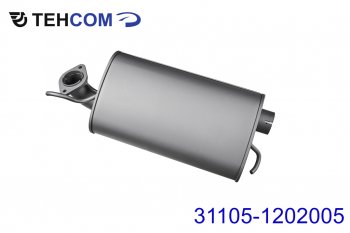 4 749 р. Резонатор ГАЗ-31105 дв.ЗМЗ,Крайслер ЕВРО-3 ТЕХКОМ ТЕХКОМ 31105-1202005  с доставкой в г. Керчь. Увеличить фотографию 1