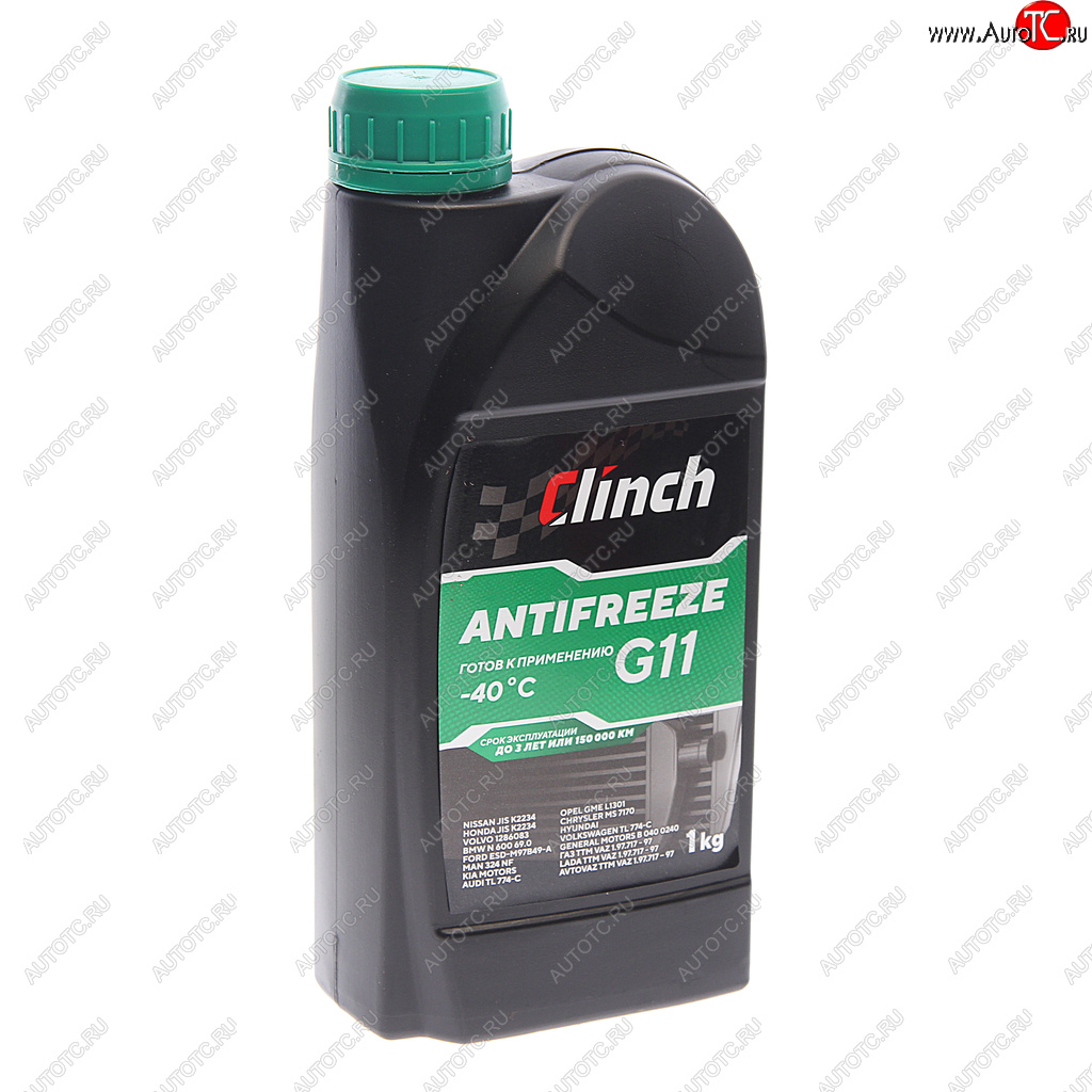 282 р. Антифриз зеленый -40C 1л G11 CLINCH CLINCH 311231g  с доставкой в г. Керчь