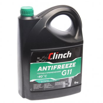 1 099 р. Антифриз зеленый -40C 5л G11 CLINCH CLINCH 311235g  с доставкой в г. Керчь. Увеличить фотографию 1