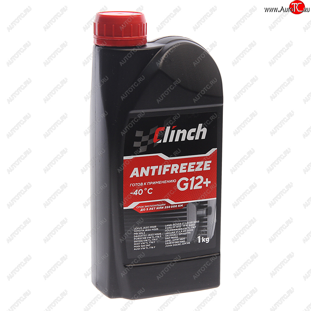 299 р. Антифриз красный -40C 1л G12+ CLINCH CLINCH 311241r  с доставкой в г. Керчь