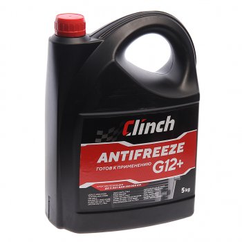 1 059 р. Антифриз красный -40C 5л G12+ CLINCH CLINCH 311245r  с доставкой в г. Керчь. Увеличить фотографию 1