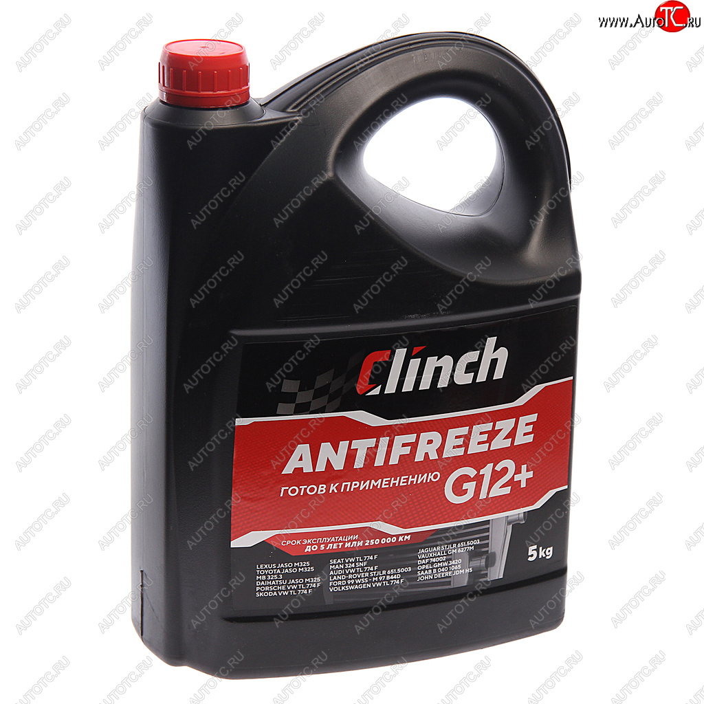 1 059 р. Антифриз красный -40C 5л G12+ CLINCH CLINCH 311245r  с доставкой в г. Керчь