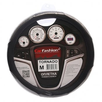 719 р. Оплетка руля (M) 38-39см экокожа черно-серый Tornado CARFASHION CARFASHION 31332  с доставкой в г. Керчь. Увеличить фотографию 1