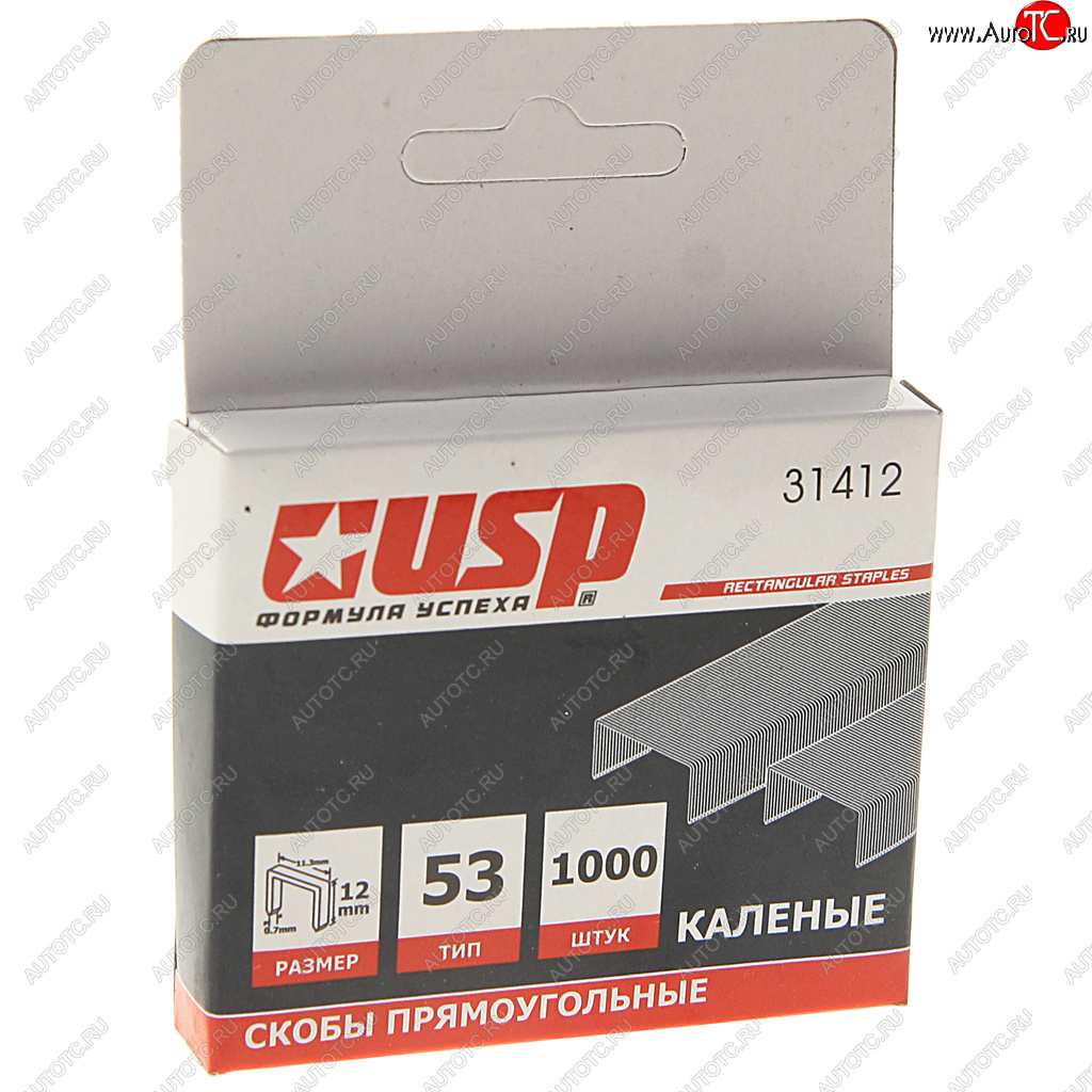 117 р. Скоба для степлера 12мм 1000шт. тип 53 каленая USP USP 31412  с доставкой в г. Керчь