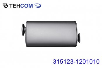 4 999 р. Глушитель УАЗ-315123 дв.УМЗ-4218,4178, дв.ЗМЗ-4021,4104 ЕВРО-2,3 ТЕХКОМ ТЕХКОМ 315123-1201010  с доставкой в г. Керчь. Увеличить фотографию 1