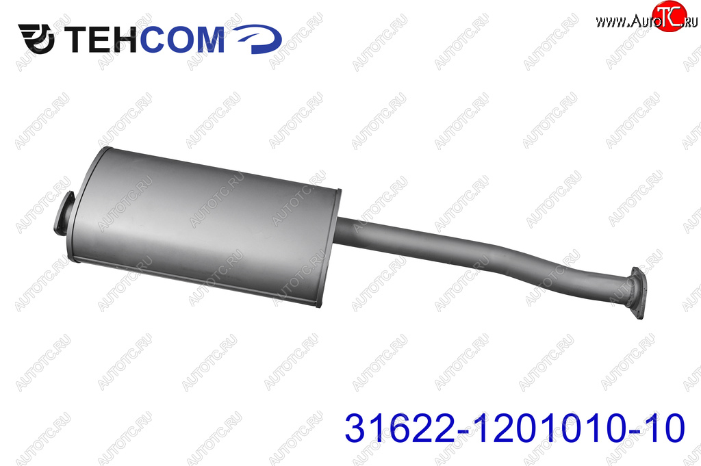 7 899 р. Глушитель УАЗ-3163 Патриот дв.ЗМЗ-409 ЕВРО-2 ТЕХКОМ ТЕХКОМ 31622-1201010-10  с доставкой в г. Керчь