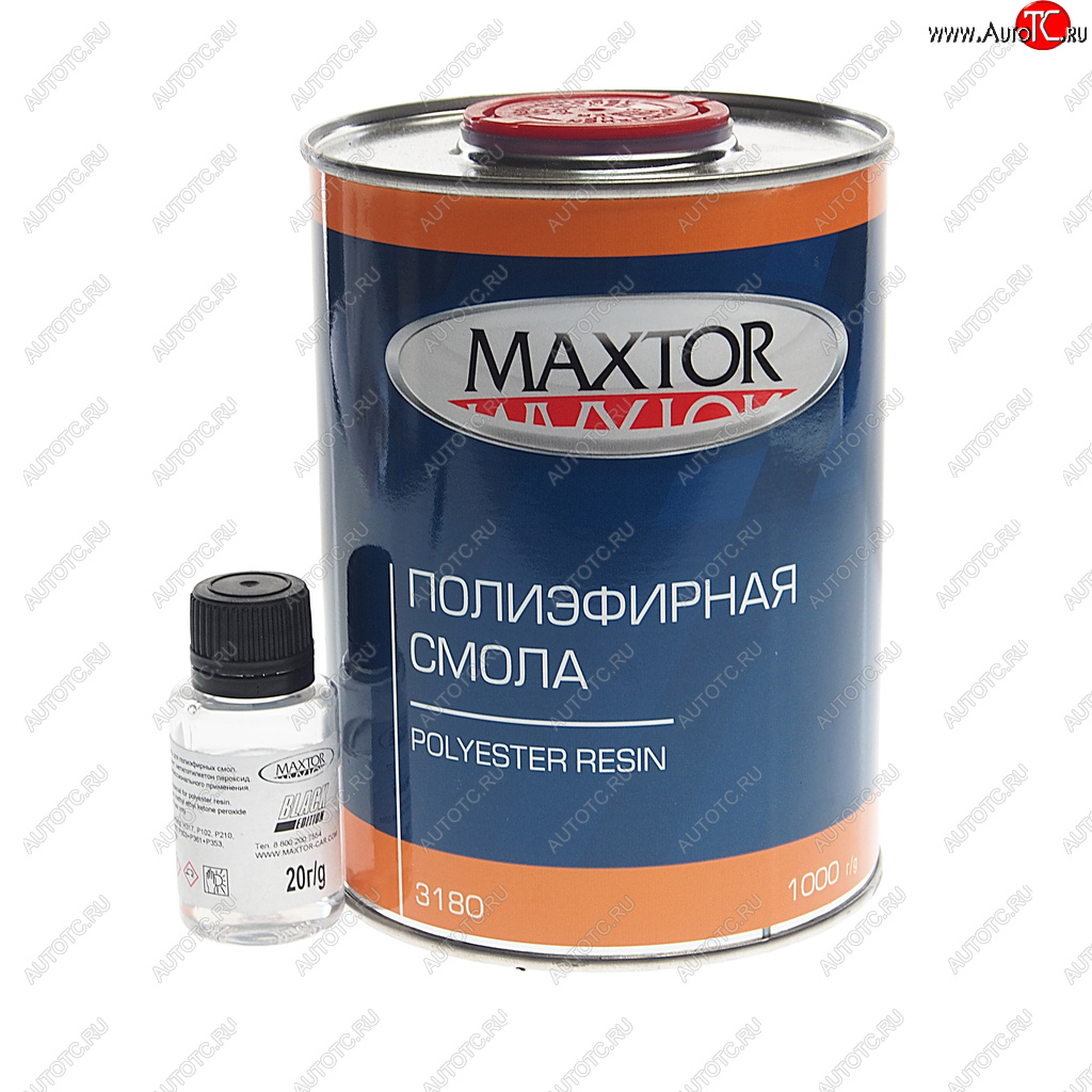 999 р. Смола полиэфирная 1кг с отвердителем 20г MAXTOR MAXTOR 3180 MAXTOR 3180  с доставкой в г. Керчь