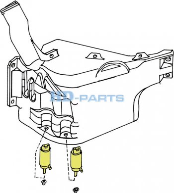 1 699 р. Насос омывателя SCANIA 4 series HD-PARTS HD-PARTS 318434  с доставкой в г. Керчь. Увеличить фотографию 4