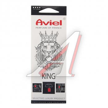 299 р. Ароматизатор подвесной картонный (King) Perfume of France AVIEL AVIEL 31891  с доставкой в г. Керчь. Увеличить фотографию 1