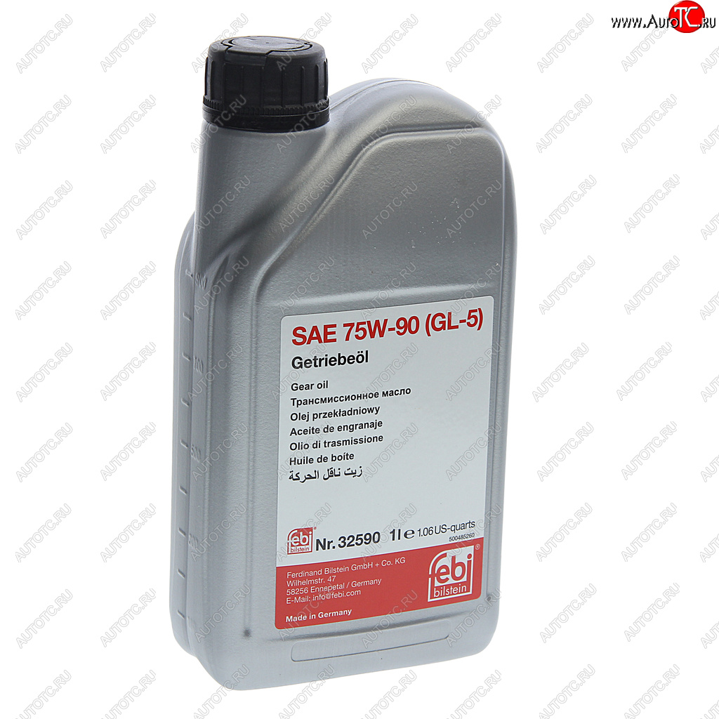1 369 р. Масло трансмиссионное VW AUDI для МКПП GL-5 75W90 1л FEBI FEBI 32590  с доставкой в г. Керчь