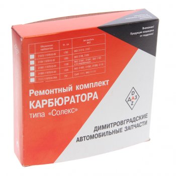 689 р. Ремкомплект карбюратора ГАЗ-3302 ДААЗ-3302 (СОЛЕКС) ДИСС ДИСС 3302-1107991*рк  с доставкой в г. Керчь. Увеличить фотографию 4