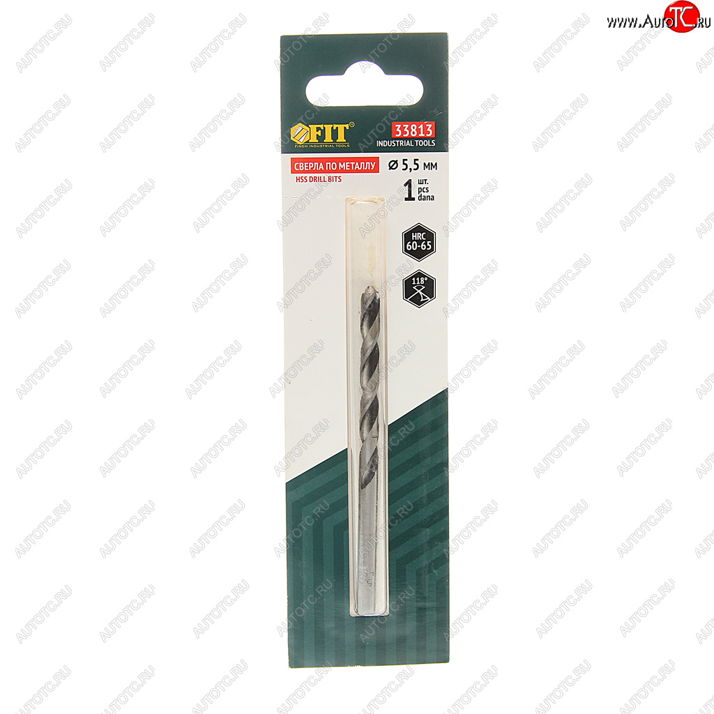 76 р. Сверло по металлу 5.5х93мм HSS FIT FIT 33813  с доставкой в г. Керчь