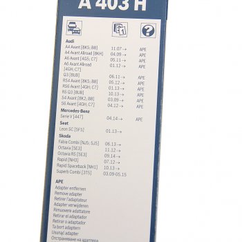 1 069 р. Щетка стеклоочистителя 400мм задняя SKODA Octavia (12-)Rear BOSCH BOSCH 3397008998  с доставкой в г. Керчь. Увеличить фотографию 5
