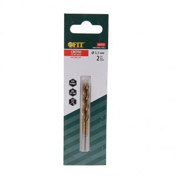 Сверло по металлу 3.5х70мм HSS (2шт.) Titanium FIT FIT 34335