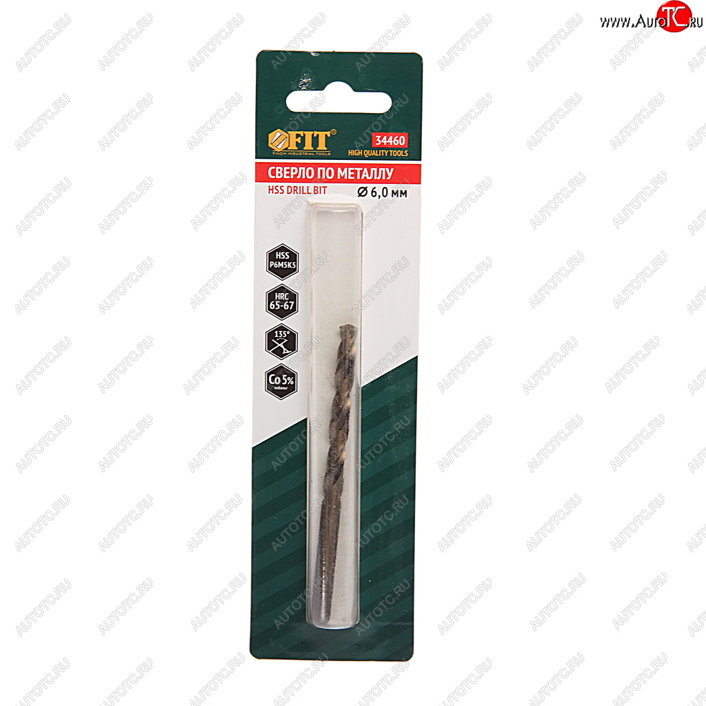210 р. Сверло по металлу 6.0х93мм HSS Cobalt FIT FIT 34460  с доставкой в г. Керчь
