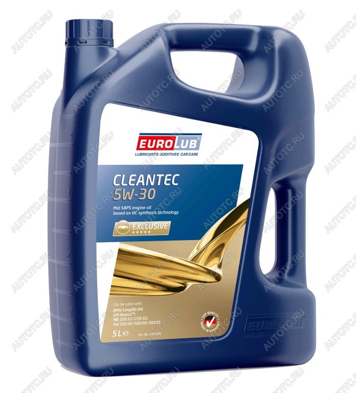 5 699 р. Масло моторное CLEANTEC SNCF 5W30 синт.5л EUROLUB EUROLUB 349005  с доставкой в г. Керчь