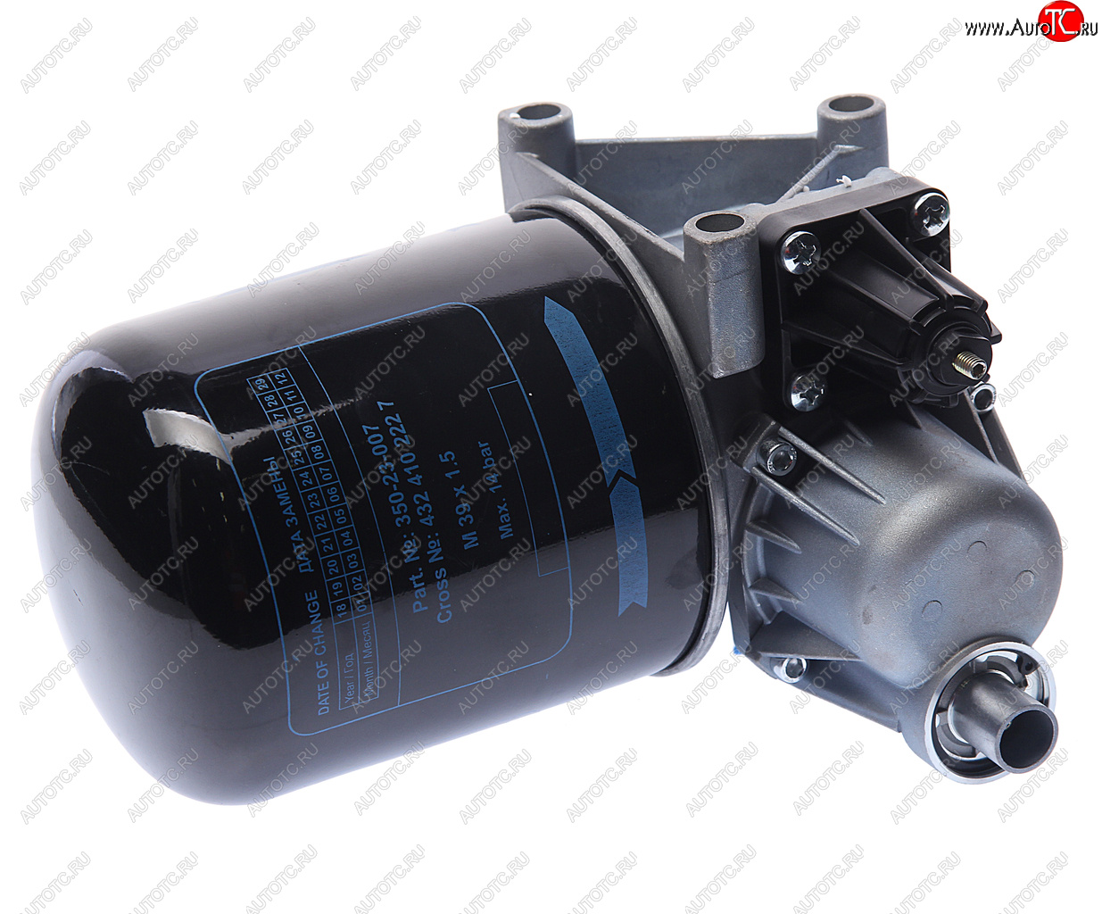 3 989 р. Осушитель воздуха КАМАЗ-6520,6460,НЕФАЗ (24V) MEGAPOWER MEGAPOWER 350-23-004  с доставкой в г. Керчь