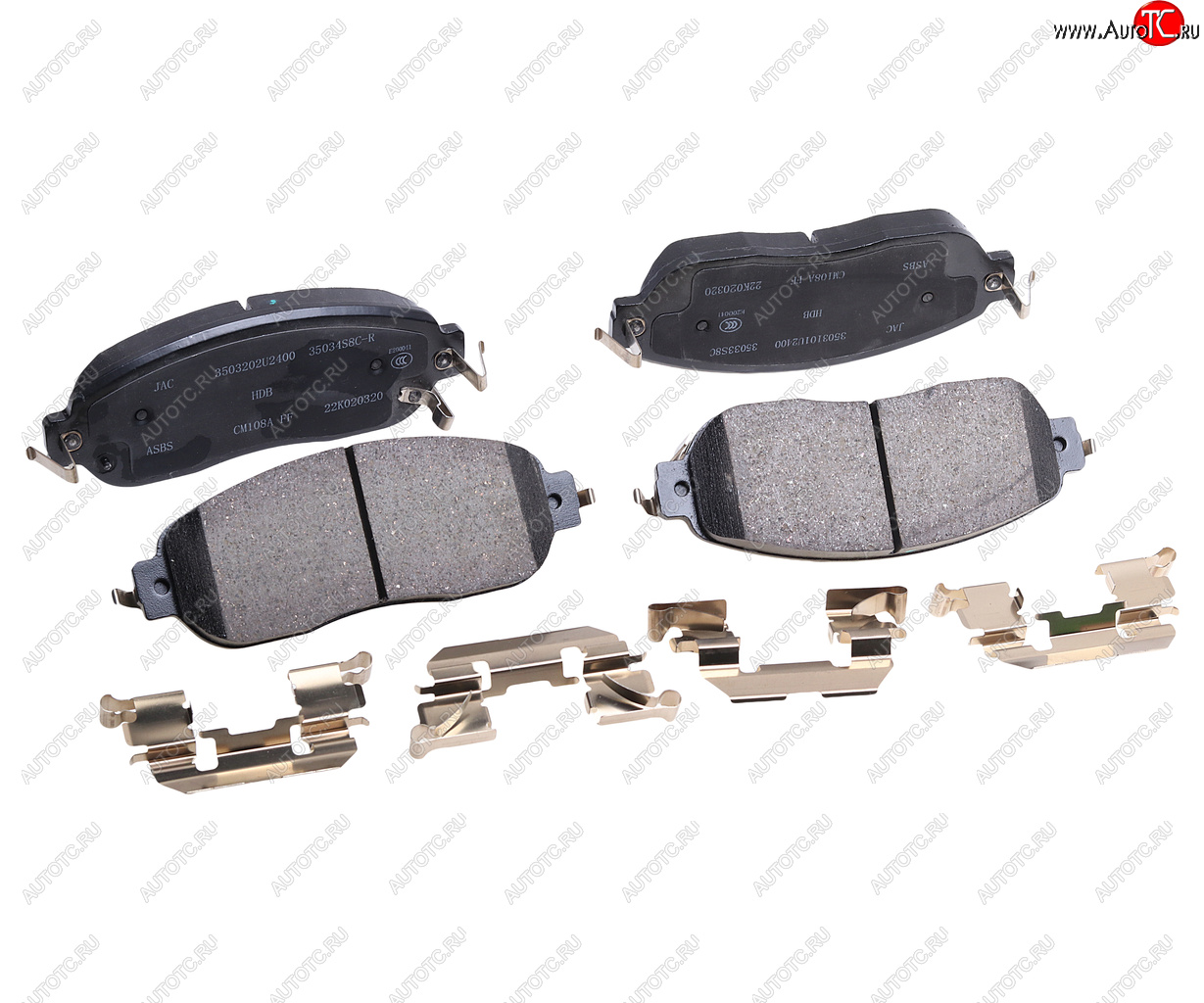 10 849 р. Колодки тормозные JAC JS6 передние (4шт.) OE JAC 3503100u2400-f011  с доставкой в г. Керчь