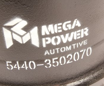 15 699 р. Барабан тормозной МАЗ-5440,АМАЗ задний MEGAPOWER MEGAPOWER 350-32-029  с доставкой в г. Керчь. Увеличить фотографию 3
