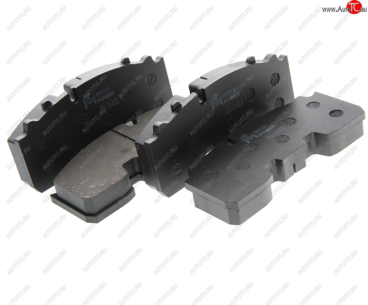 3 999 р. Колодки тормозные BPW дисковые (с выточкой под датчик АБС,KNORR SB3745) (211x93x30)(4шт.) MEGAPOWER MEGAPOWER 350-33-033  с доставкой в г. Керчь