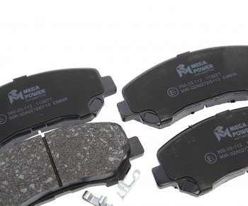 799 р. Колодки тормозные передние (4шт.) MEGAPOWER Nissan Qashqai 1 J10 рестайлинг (2010-2013)  с доставкой в г. Керчь. Увеличить фотографию 2