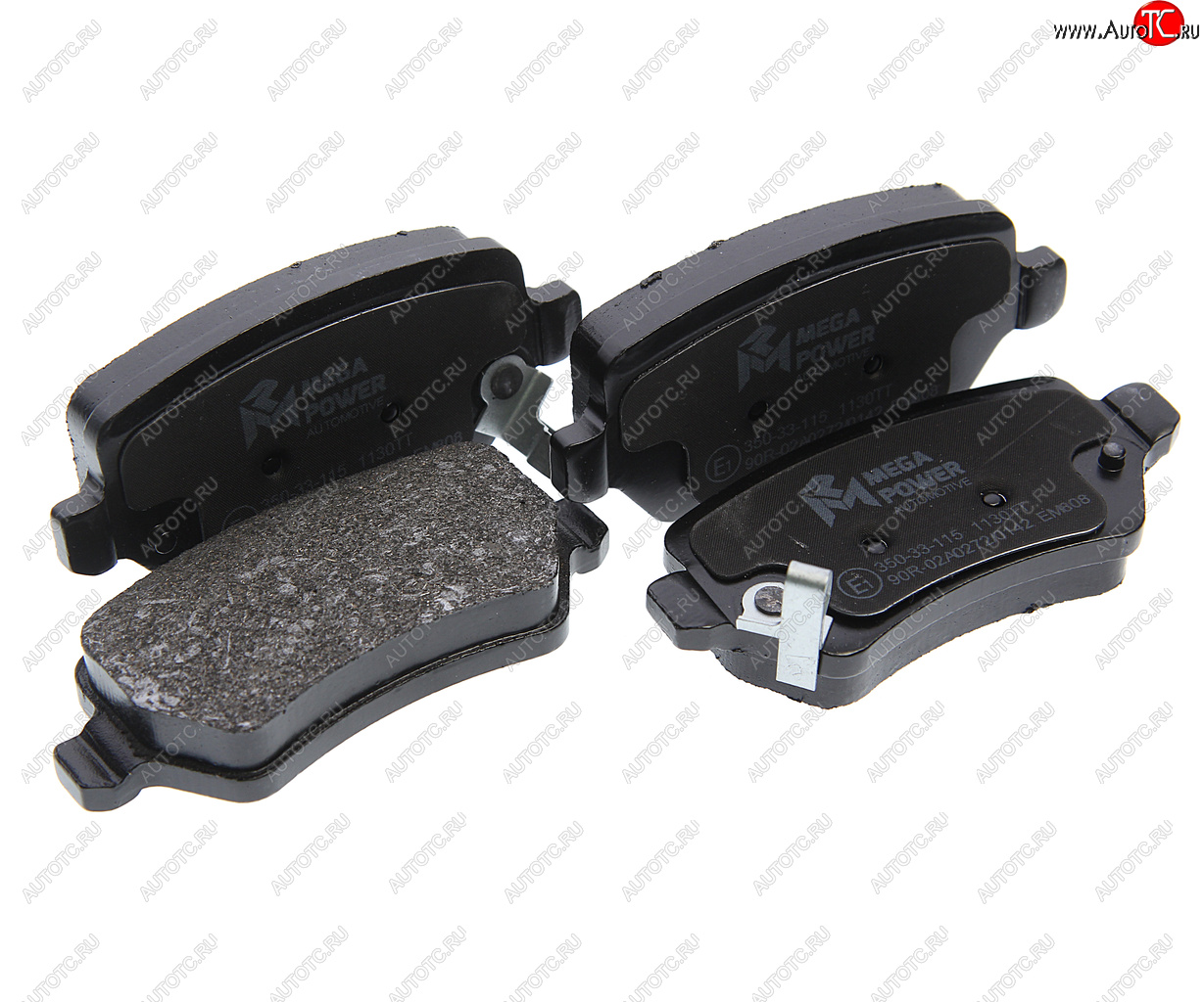 999 р. Колодки тормозные OPEL Astra G,H,Zafira A задние (4шт.) MEGAPOWER MEGAPOWER 350-33-115  с доставкой в г. Керчь