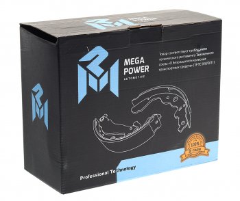 1 099 р. Колодки тормозные УАЗ длинные (4шт.) комплект MEGAPOWER MEGAPOWER 350-33-154  с доставкой в г. Керчь. Увеличить фотографию 4