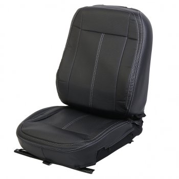 Авточехлы VW Polo Sedan (09-15) экокожа задняя спинка 40х60 черные,серая строчка CARFASHION CARFASHION 352118060604