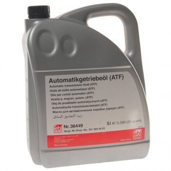 6 899 р. Масло трансмиссионное ATF для АКПП (MB236.14) 5л FEBI FEBI 36449  с доставкой в г. Керчь. Увеличить фотографию 1